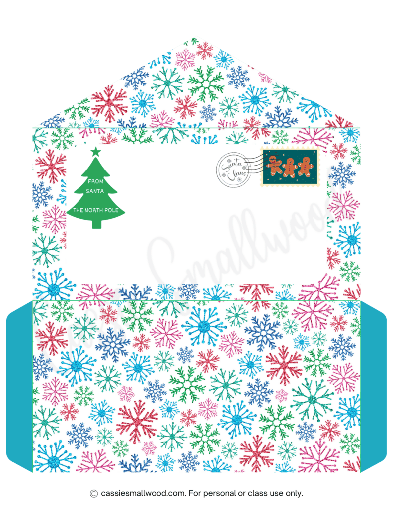 cute santa envelopes (free printable) - cassie smallwood
